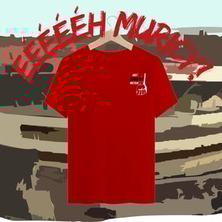 Camisa Vermelha Aqui é trabalho
