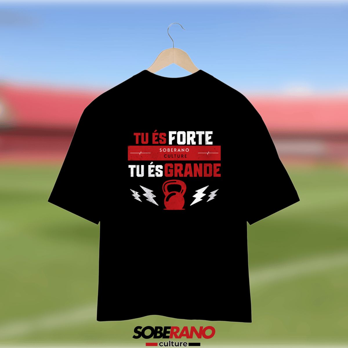 Nome do produto: Camisa Oversize Soberano Culture ESCURO - \
