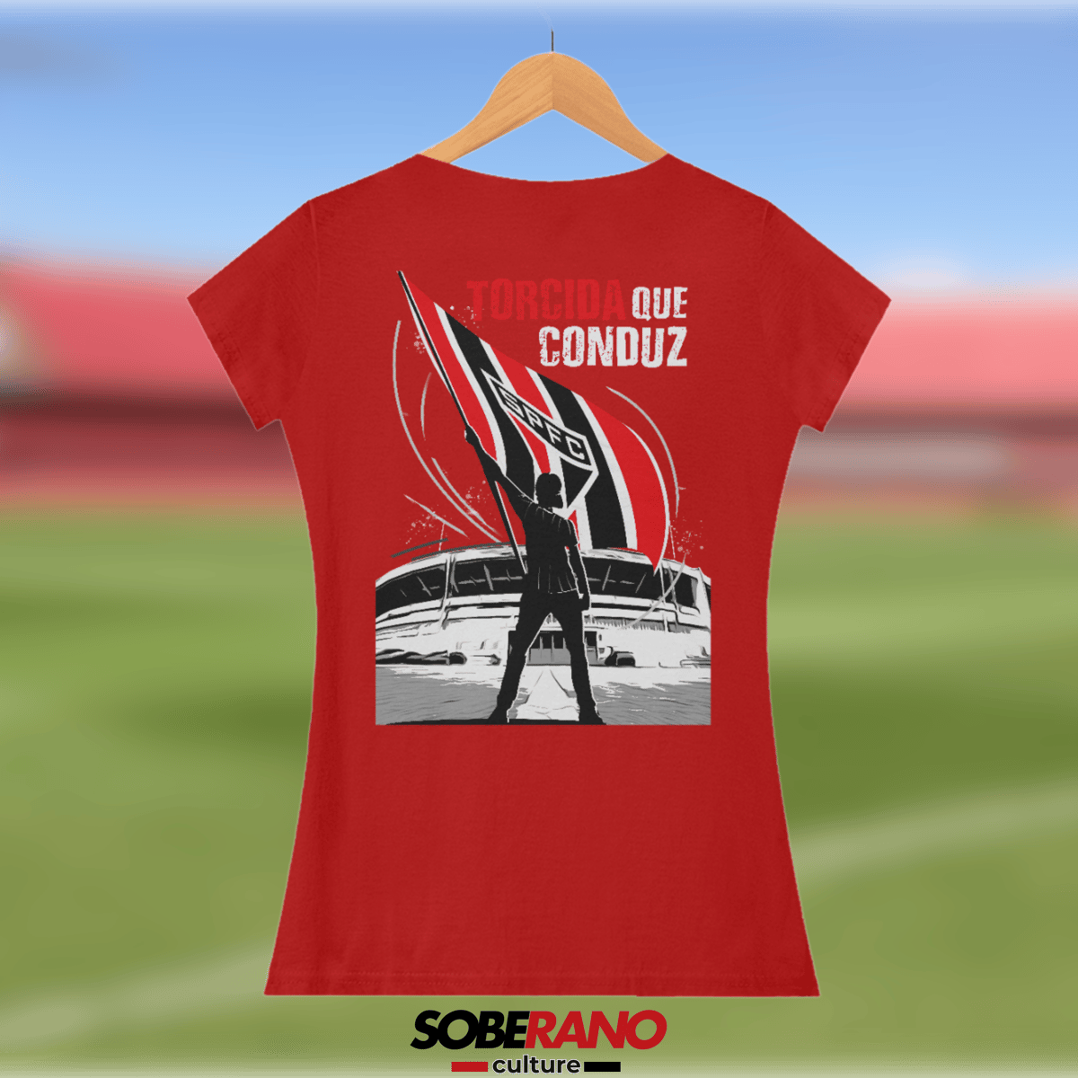 Nome do produto: Camisa Baby Long Quality Soberano Culture VERMELHA - \