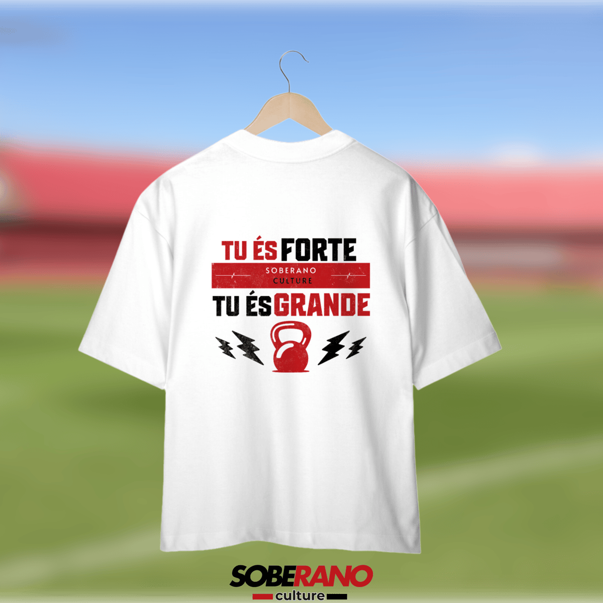 Nome do produto: Camisa Oversize Soberano Culture BRANCO - \