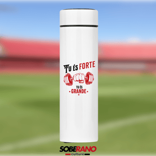 Nome do produto Garrafa Térmica Soberano Culture TU ÉS FORTE, TU ÉS GRANDE - 