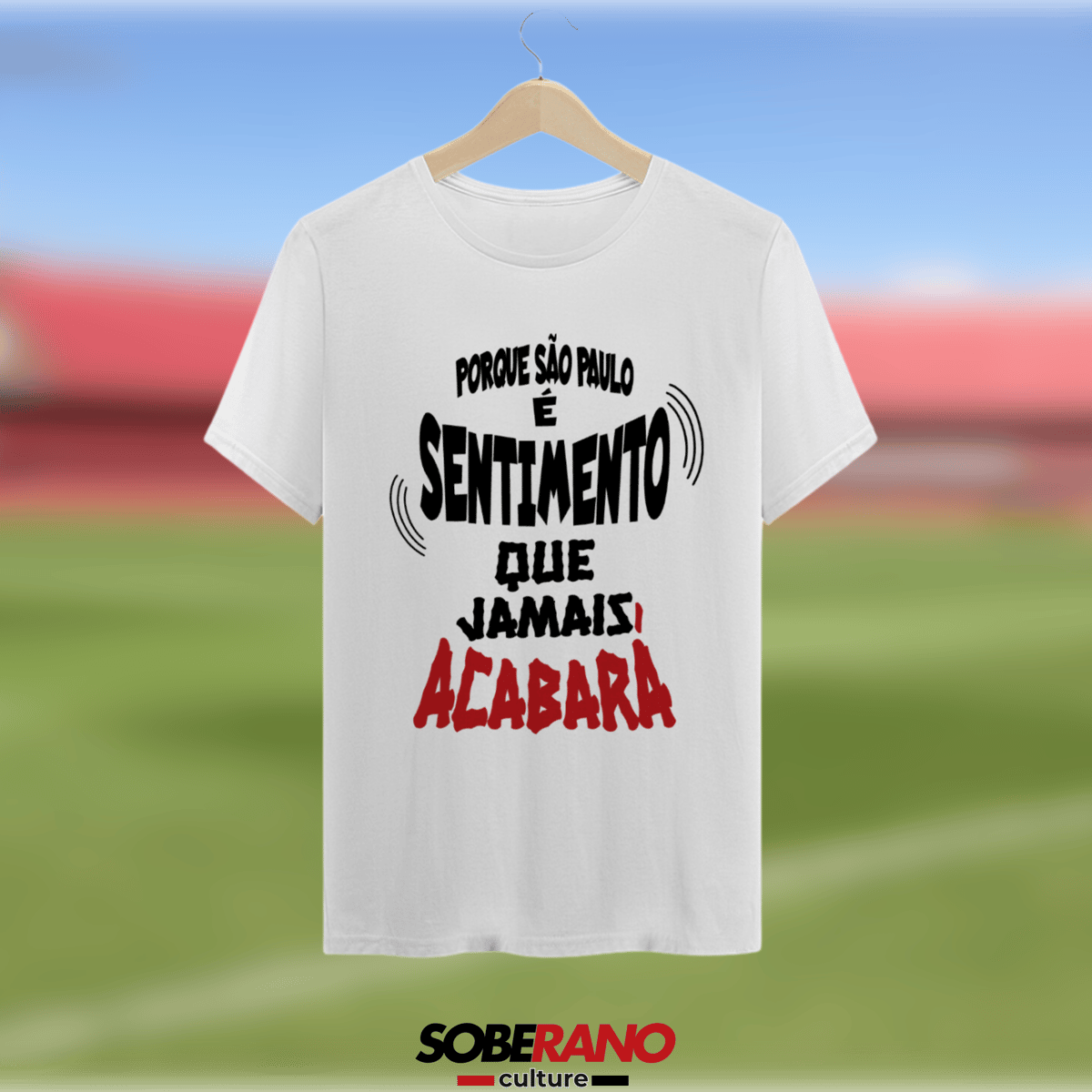 Nome do produto: Camisa Quality Soberano Culture BRANCA GRITOS DA TORCIDA - \