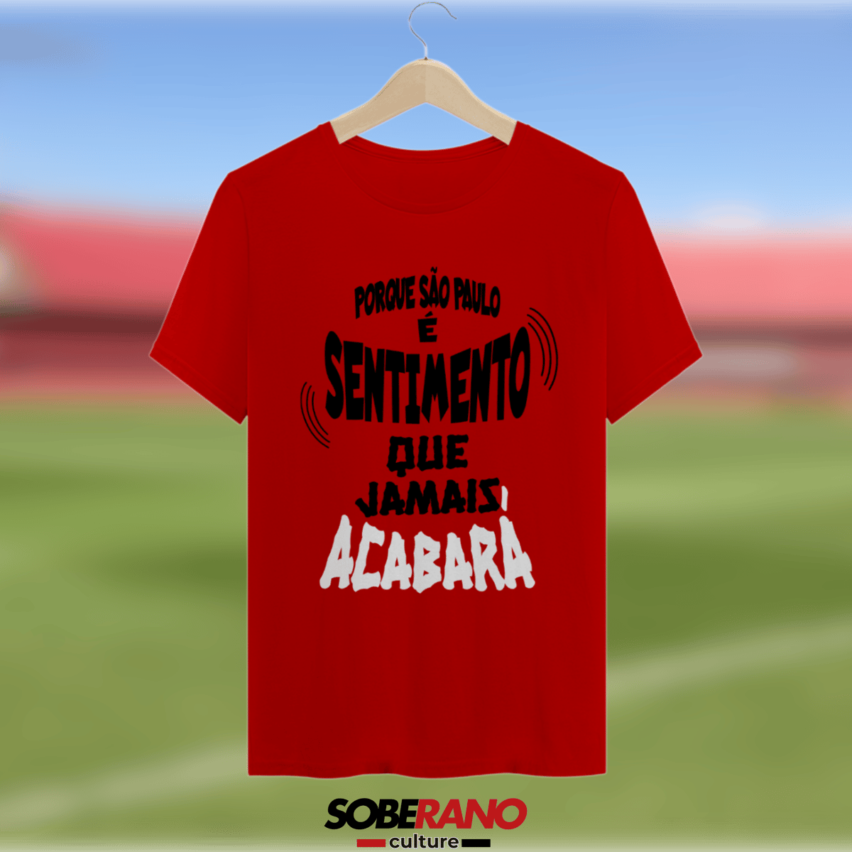Nome do produto: Camisa Quality Soberano Culture VERMELHA GRITOS DA TORCIDA - \