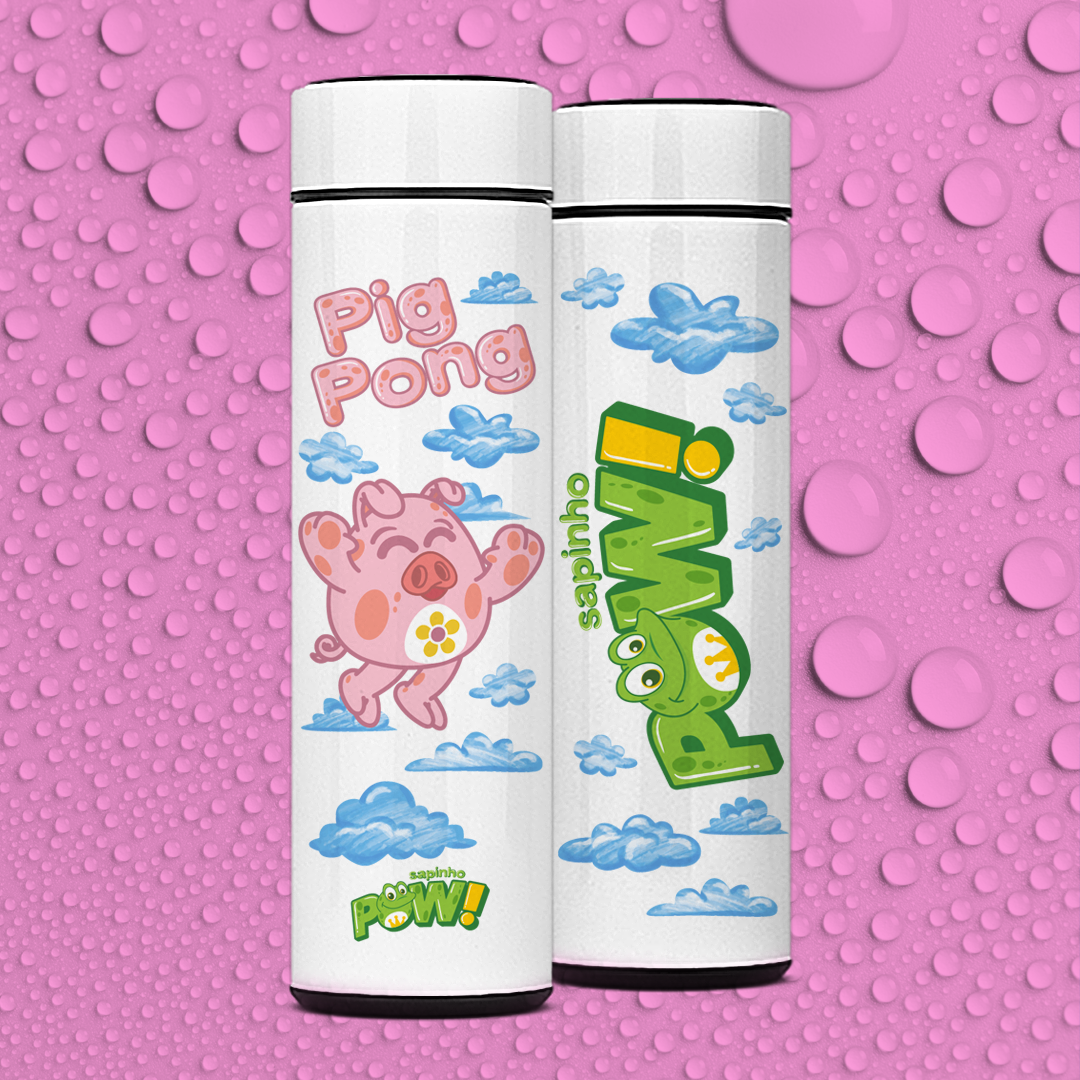 Nome do produto: Garrafa Térmica Pig Pong