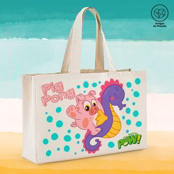 Ecobag Pig Pong e Marino