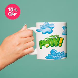 Caneca Sapinho Pow Nuvens