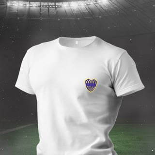 Nome do produto Camiseta Escudo Boca Minimalista Clássica 