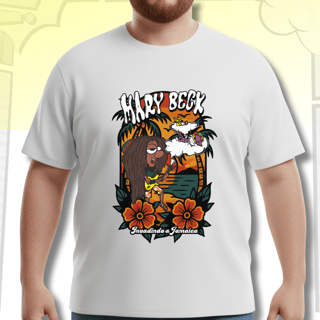 Nome do produtoCamiseta Plus Size Jamaica – Som da Fumaça e Reggae na Mente