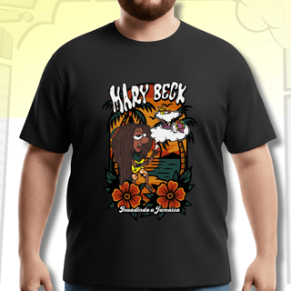 Camiseta Plus Size Jamaica – Som da Fumaça e Reggae na Mente