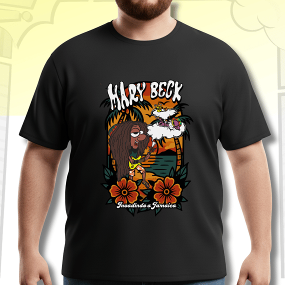 Camiseta Plus Size Jamaica – Som da Fumaça e Reggae na Mente