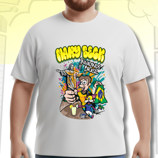 Camiseta Plus Size Oversized Brasil – Cor, Som e Alma