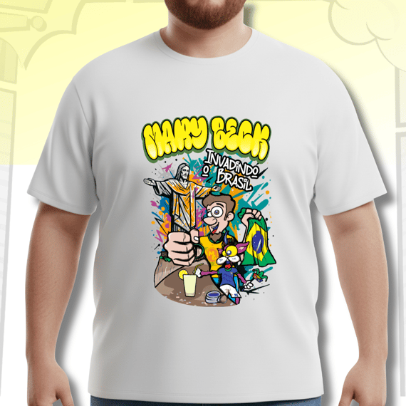 Camiseta Plus Size Oversized Brasil – Cor, Som e Alma