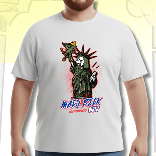 Nome do produtoCamiseta Plus Size Nova York – Liberdade com Personalidade