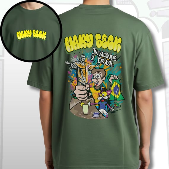 Camiseta Oversized Brasil – Cor, Som e Alma