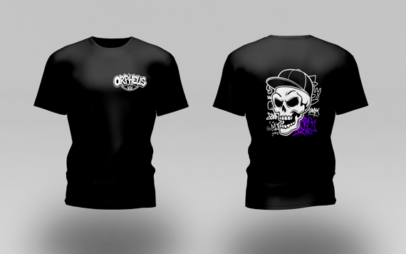 Camisa Preta | Caveira | Orpheus