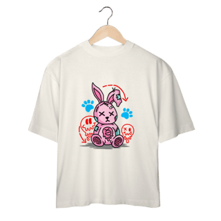 Nome do produto Camiseta Oversize coelhinho rosa 