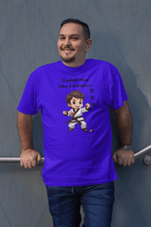 Nome do produto Camiseta - Cuidado meu filho é Karateca