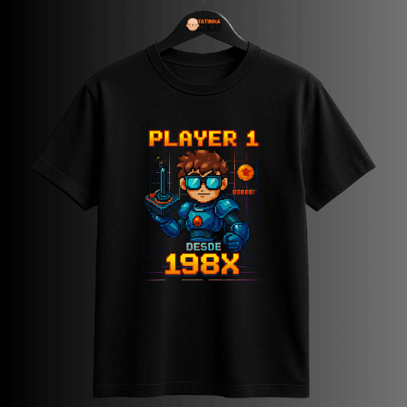 Camiseta temática Games da Tatinha Nerd Store