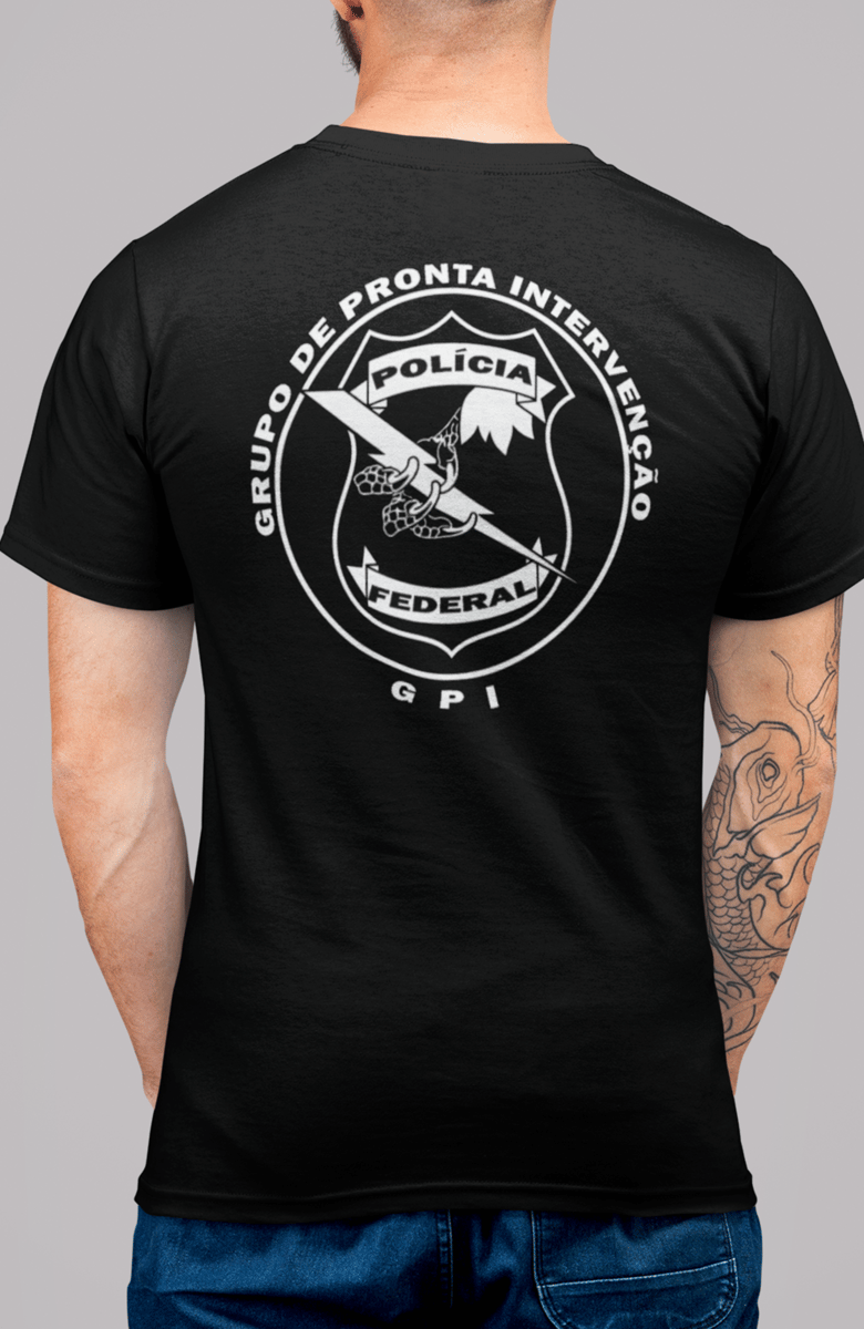 Nome do produto: Camiseta GPI - Polícia Federal