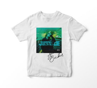 Nome do produto Camiseta Justin Bieber - Justice Album Cover (branca)