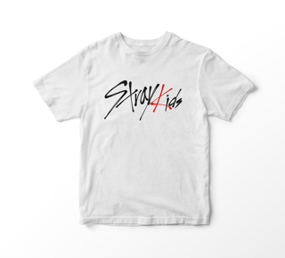 Camiseta Stray Kids - Stray Kids LOGO (branca)