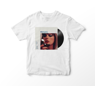 Nome do produto Camiseta Taylor Swift - Midnights Album Vinil