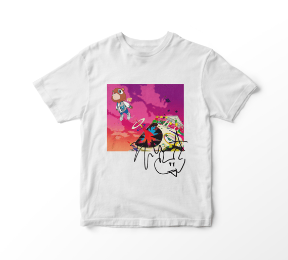 Camiseta Kanye West - Graduation Album Cover (branca)