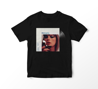 Nome do produto Camiseta Taylor Swift - Midnights Album Vinil
