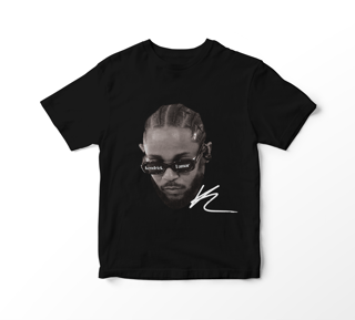 Camiseta Kendrick Lamar - Glasses (preta)