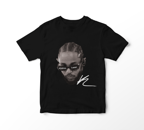 Camiseta Kendrick Lamar - Glasses (preta)