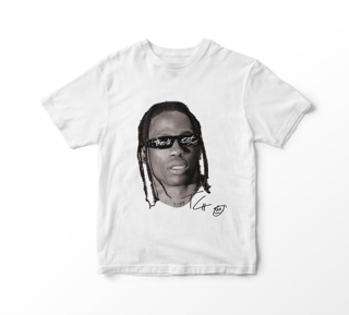 Camiseta Travis Scott - Glasses (branca) 