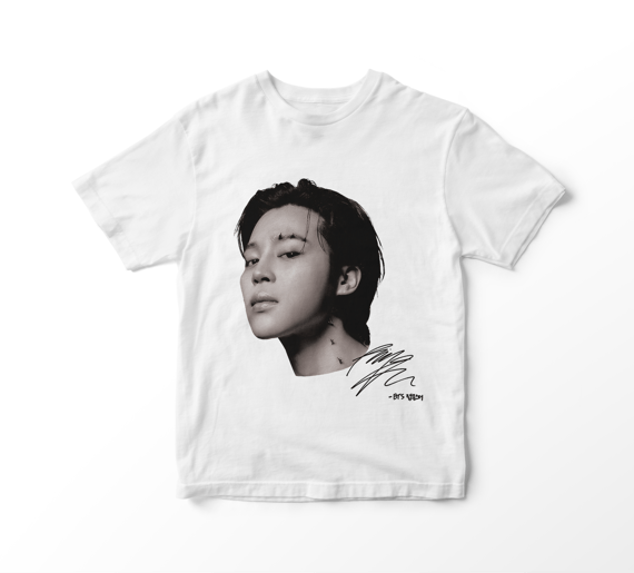 Camiseta BTS - Jimin Faces (branca)