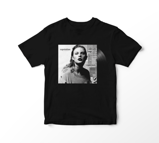 Camiseta Taylor Swift - Reputation Album Vinil