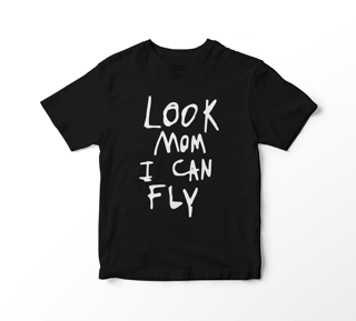 Camiseta Travis Scott - Look Mom I Can Fly (preta)