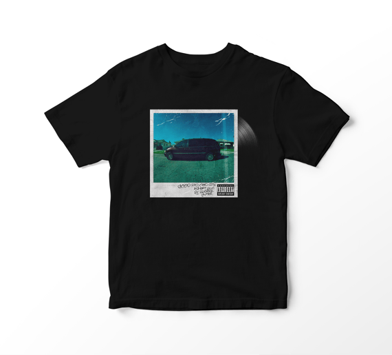 Camiseta Kendrick Lamar - good kid, m.A.A.d city Album Vinil