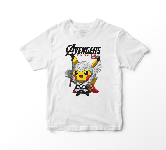 Camiseta Pikachu Thor Vingadores
