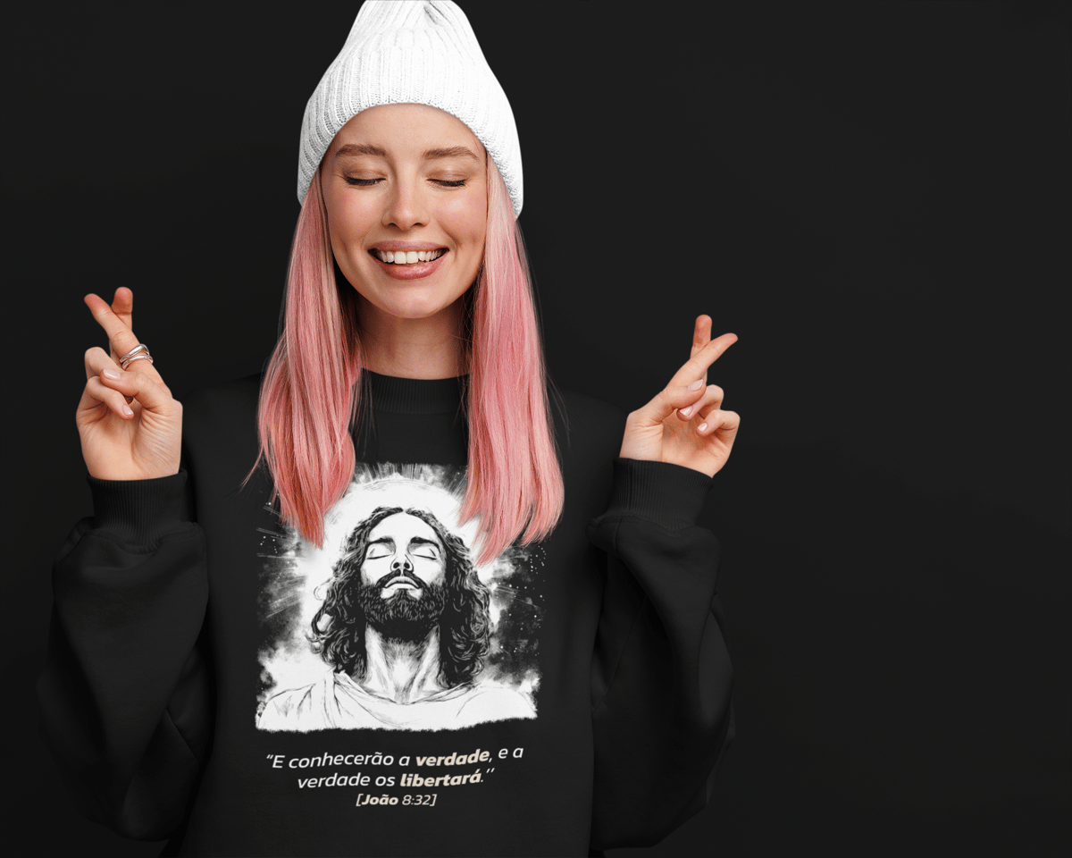 Nome do produto: Moletom Fechado Jesus