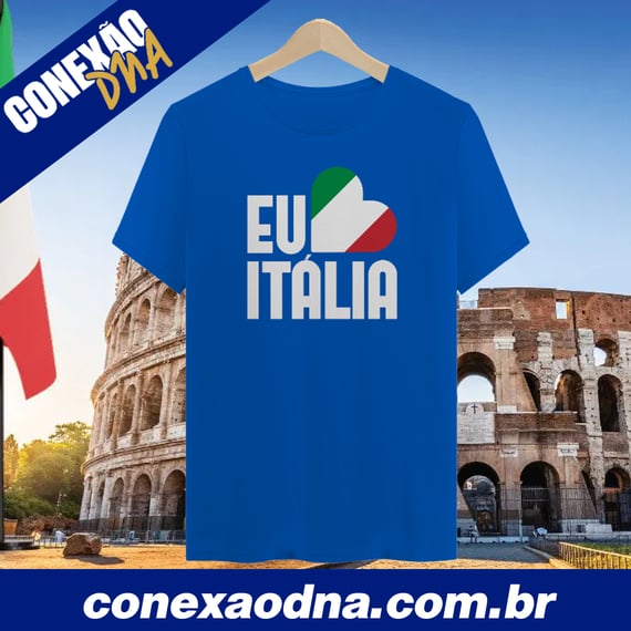 Camiseta Eu Amo Itália
