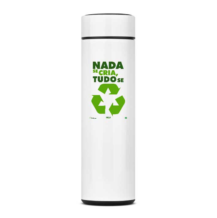 Nome do produto: Garrafa Térmica | Nada se Cria Tudo se Recicla