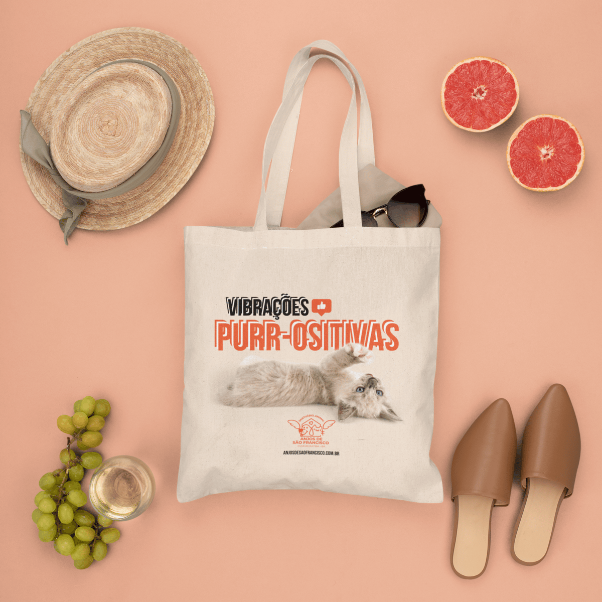 Nome do produto: Ecobag Vibrações Purr-ositivas