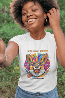 Nome do produto Se Tem Patinhas, Tem Festa! – Camiseta Pet Lovers Babylook