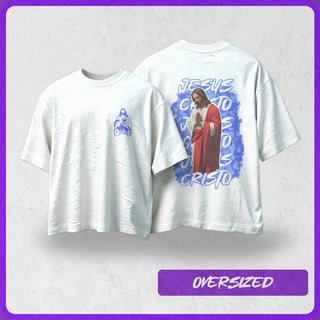 Nome do produto Oversized Jesus | Urbano Sagrado - Azul