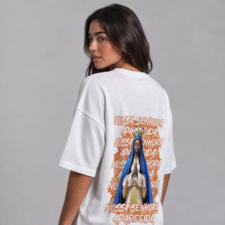 Nome do produto Oversized Nossa Senhora | Urbano Sagrado (Laranja)