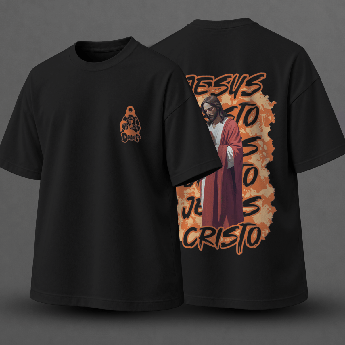 Nome do produto: Oversized Jesus | Urbano Sagrado (Laranja)