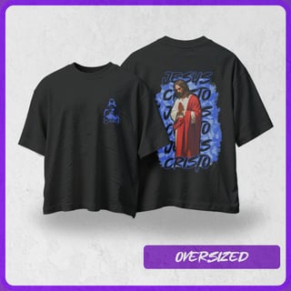 Nome do produto Oversized Jesus | Urbano Sagrado - Azul