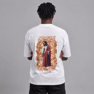 Nome do produto Oversized Jesus | Urbano Sagrado (Laranja)