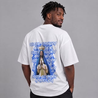 Nome do produto Oversized Nossa Senhora | Urbano Sagrado (Azul)