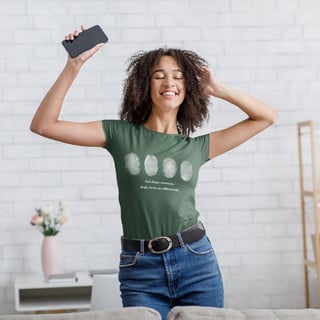 Nome do produto Seja relevante (Baby look - Algodão peruano)