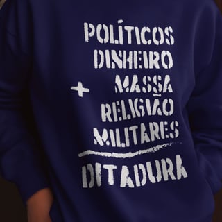 Nome do produto Fórmula da Ditadura (Moletom fechado)