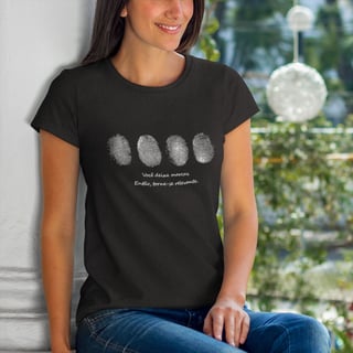 Nome do produto Seja relevante (Baby look - Algodão peruano)